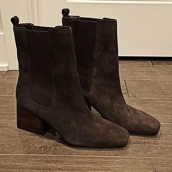 Blondo Suede Dark Chocolate Brown New Boots - sz 10 - Picture 2 of 9